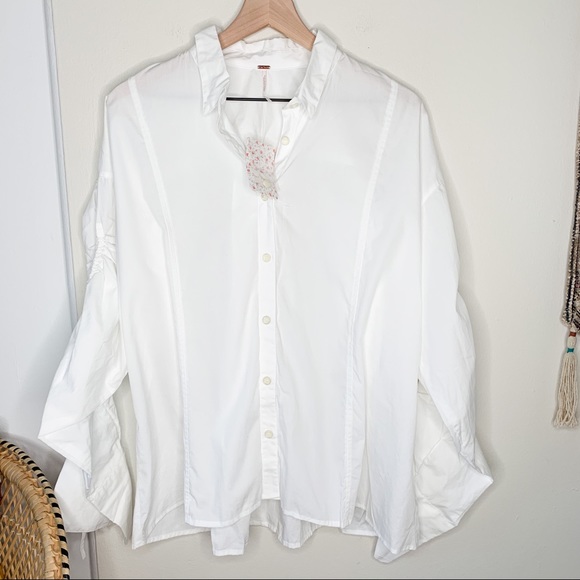 NWT Free People Brown Eyed Girl Top Blouse - Picture 2 of 6